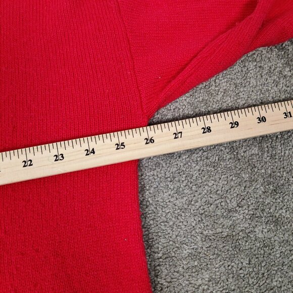 Zaket & Plover Women's Sweater Size S Red Cashmere Wool Cotton Viscose Casual - Picture 8 of 9